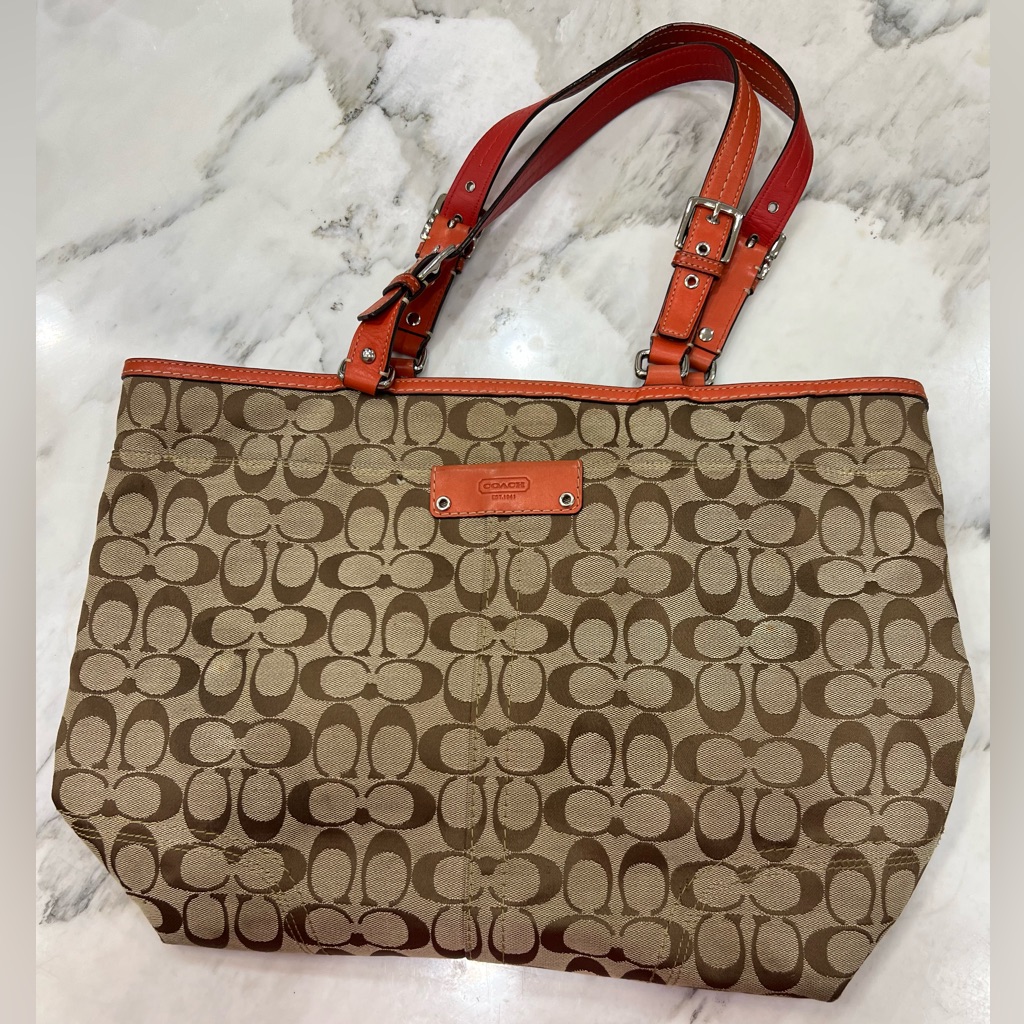 Coach Hamptons Signature Book Tote Bag Style F13063